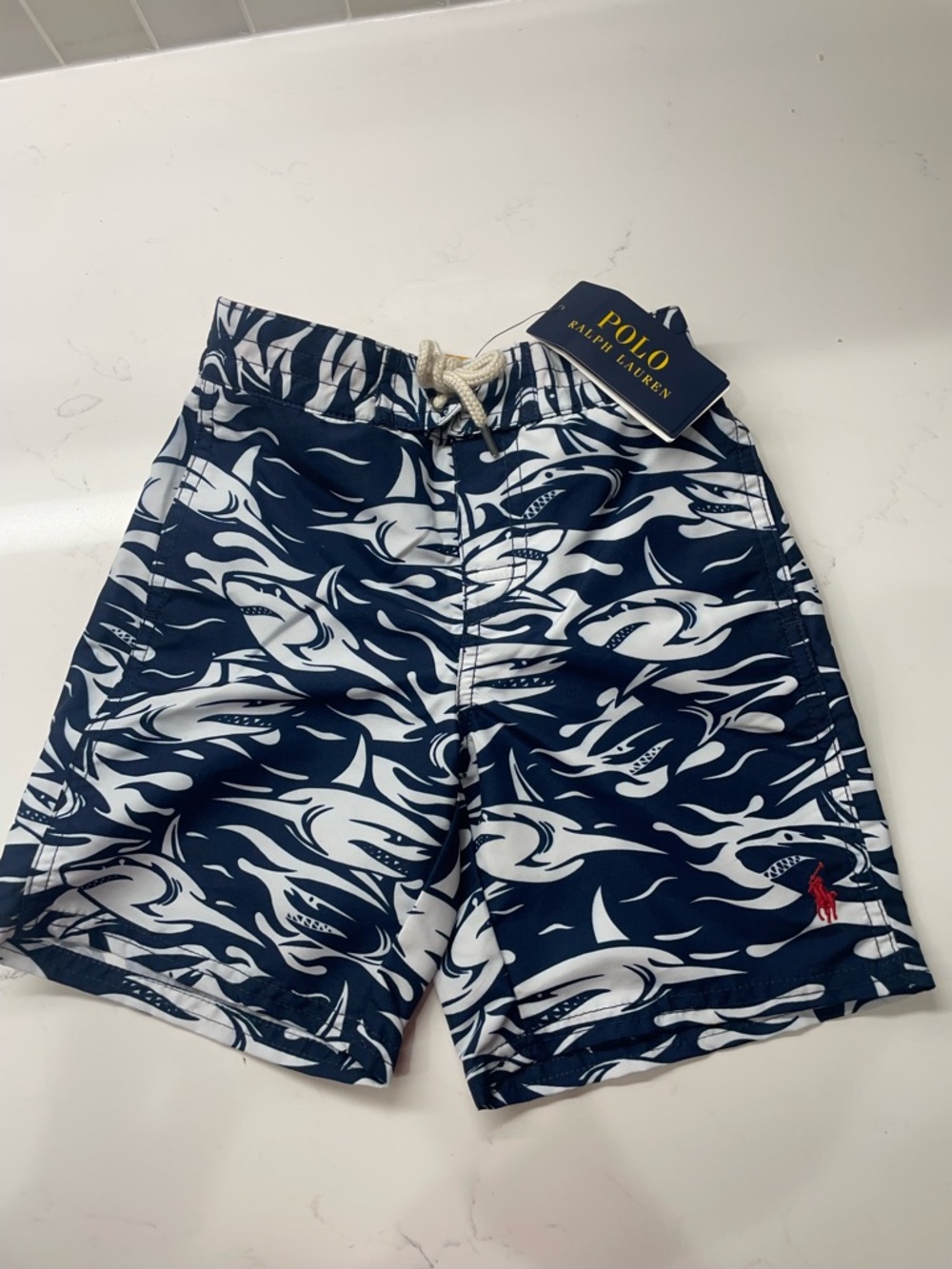Polo Ralph Lauren shark swim trunks NWT